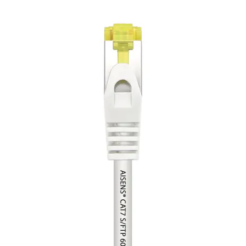 Cable De Red Latiguillo RJ45 LSZH Cat.7 600 MHz S/FTP PIMF AWG26, Blanco, 0.5 m - Imagen 3