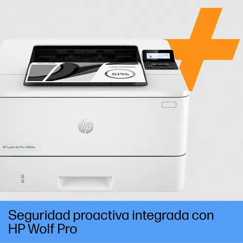 LaserJet Pro Impresora HP 4002dwe, Blanco y negro, Impresora para Pequeñas y medianas empresas, Estampado, Conexión inalámbrica  HP+  Compatible con HP Instant Ink  Impresión desde el teléfono o tablet - Imagen 9