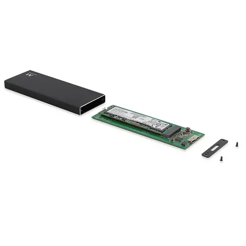 EW7023 caja para disco duro externo Caja externa para unidad de estado sólido (SSD) Negro M.2 - Imagen 2
