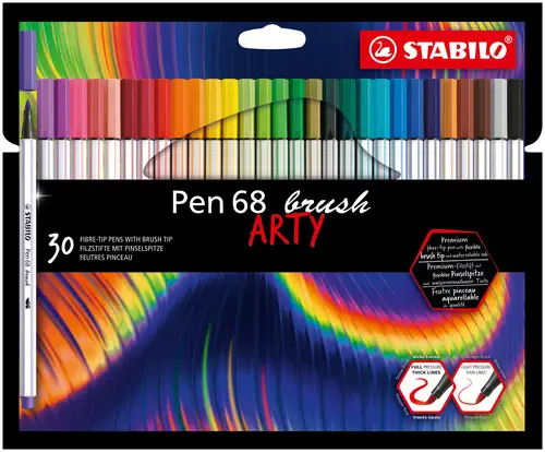Pen 68 brush ARTY rotulador Colores surtidos 30 pieza(s) - Imagen 1