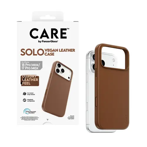 CARE by ® Solo Vegan Leather Case Brown w. MagSafe iPhone 18 Pro Max | 17 Pro Max funda para teléfono móvil Marrón - Imagen 5