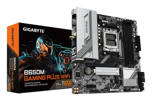 B650M GAMING PLUS WIFI Placa base - Procesadores AMD Ryzen 9000, VRM de 5+2+2 fases, hasta 8000 MHz DDR5, 2xPCIe 4.0 M.2, LAN 2.5GbE, WIFI 6E, USB 3.2 Gen 1 - Imagen 1