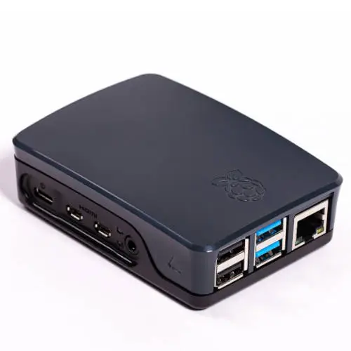 RASPBERRY CAJA PARA RASPBERRY OFICIAL PI 4,  NEGRO/GRIS (1876752)