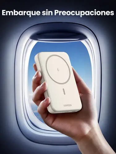 25208 batería externa 10000 mAh Cargador inalámbrico Beige - Imagen 22