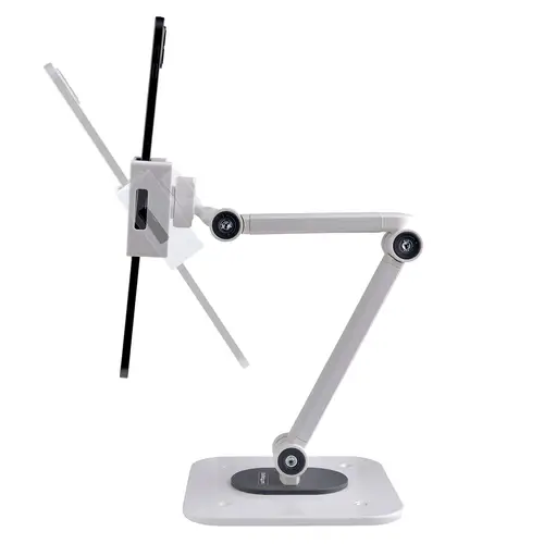 Soporte Ajustable de Sobremesa para Tablet - de Montaje en Pared - 1kg de Capacidad - Base Ergonómica Ajustable para Tablet - con Giro, Rotación e Inclinación - Imagen 5