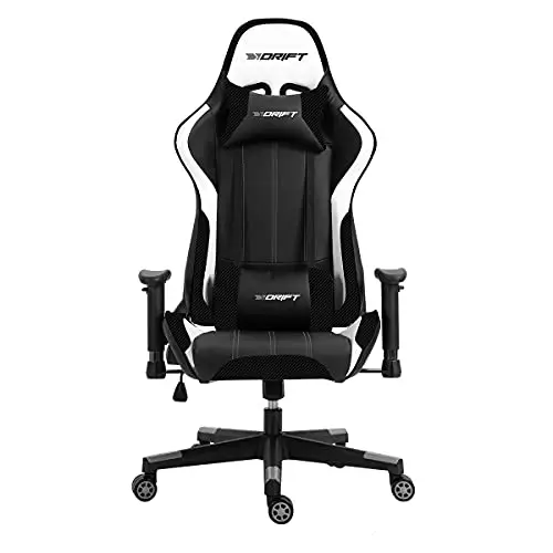 DR175 Silla para videojuegos universal Asiento acolchado Negro, B..