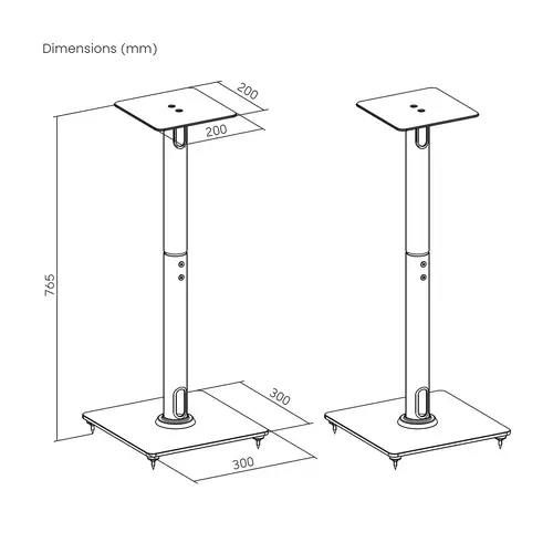 Soporte Universal De Suelo Para Altavoces, Negro - Imagen 7