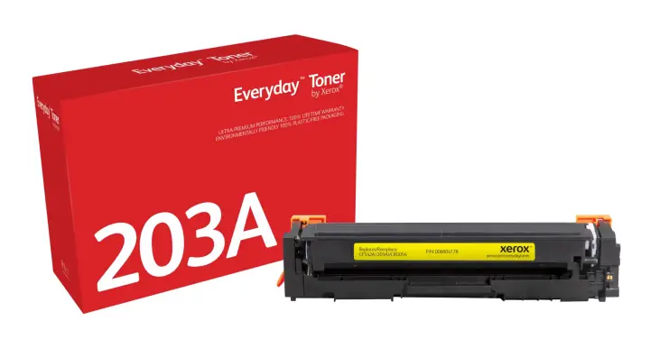 Everyday El tóner Everyday Amarillo de Xerox es compatible con HP 203A (CF542A), Capacidad estándar