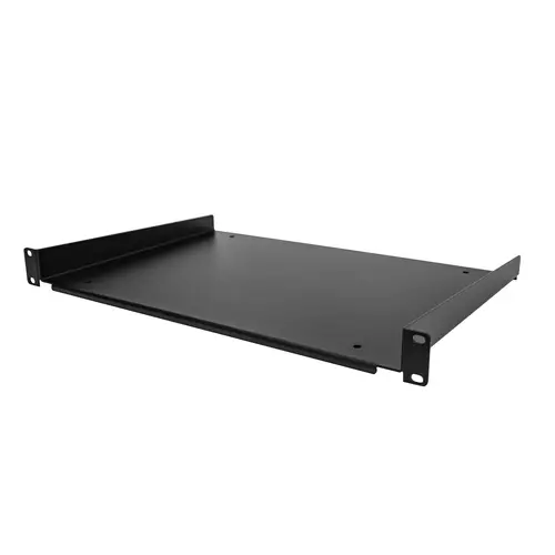 Estante 1U para Rack de Servidores - Bandeja Universal Voladiza para Montaje en Armario Rack para Equipos de Red de 19" - Capacidad de 25kg - de 12" de Profundidad - Imagen 1