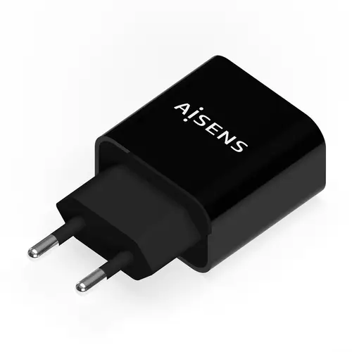 Cargador USB-C PD3.0 1 Puerto 1x USB-C 20 W, Negro - Imagen 2