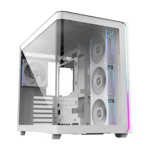 M580-WP Plus Carcasa Midi Tower mITX, mATX Blanco ARGB - Imagen 1