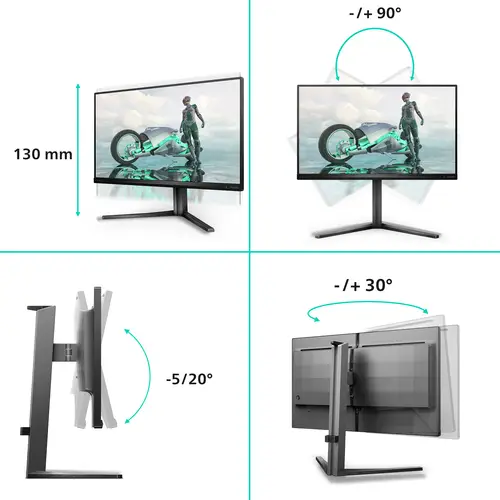 Evnia 3000 25M2N3200U/00 pantalla para PC 62,2 cm (24.5") 1920 x 1080 Pixeles Full HD LCD Gris - Imagen 3