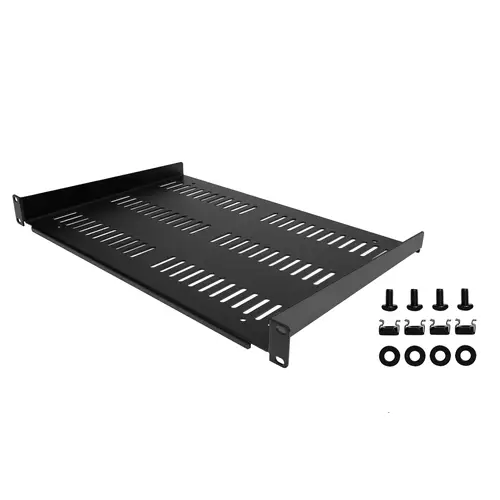 Estante Ventilado 1U para Armario Rack de Servidores - Bandeja Universal Voladiza para Montaje en Rack de 19" - Capacidad de 25kg - de 12" (30,5cm) de Profundidad - Imagen 5