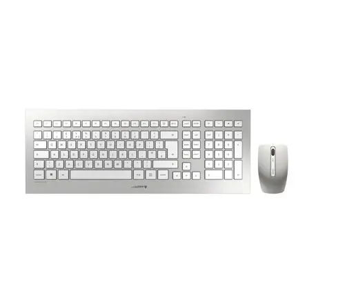 DW 8000 teclado Ratón incluido RF inalámbrico QWERTY Español Plata, Blanco - Imagen 1