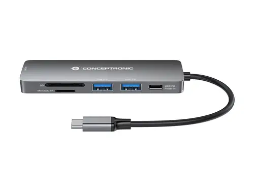 DONN11G base para portátil y replicador de puertos Alámbrico USB 3.2 Gen 1 (3.1 Gen 1) Type-C Gris - Imagen 5