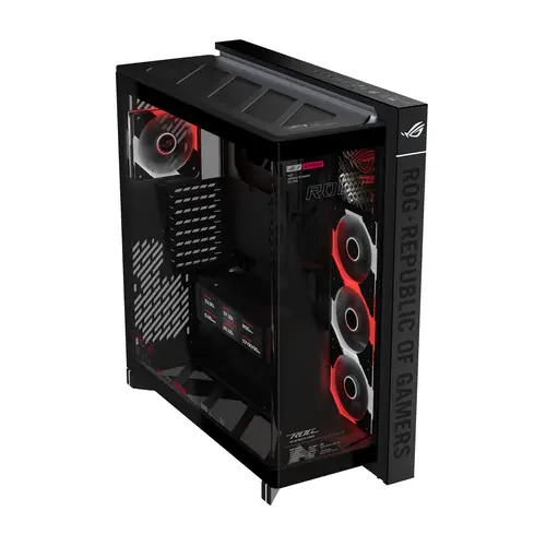ROG CRONOX GR801 CURVE TG ARGB BLACK Midi Tower Negro - Imagen 2