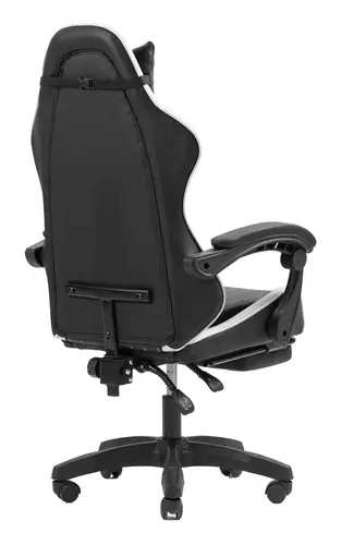 MGC-X Silla para videojuegos de PC Asiento acolchado Negro, Blanco - Imagen 6