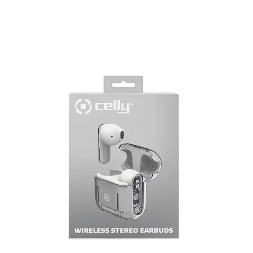 SHEER Auriculares True Wireless Stereo (TWS) Dentro de oído Llamadas/Música Transparente, Blanco - Imagen 2