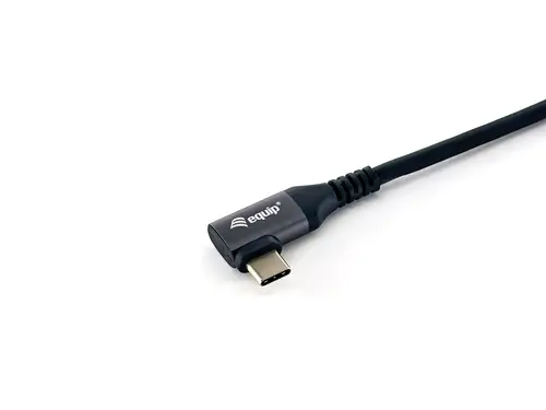 Cable USB 2.0 C a C en ángulo de 90°, M/M, 2,0 m, PD 100 W, negro - Imagen 3