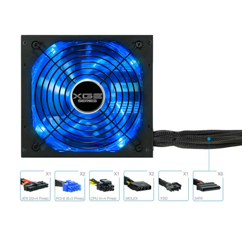 TQXGEII-700SAP unidad de fuente de alimentación 700 W 20+4 pin ATX ATX Negro - Imagen 3
