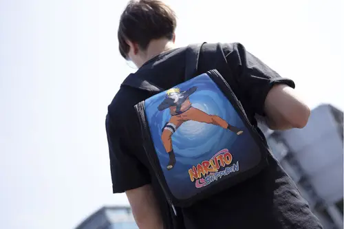 Naruto Mochila Nintendo Negro, Azul, Naranja - Imagen 6