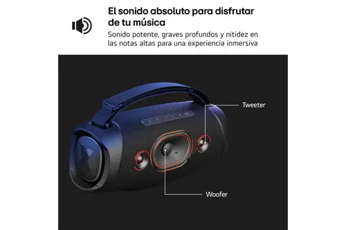 XG8T XBOOM BLK altavoz portátil o de fiesta Altavoz monofónico portátil Negro 120 W - Imagen 14