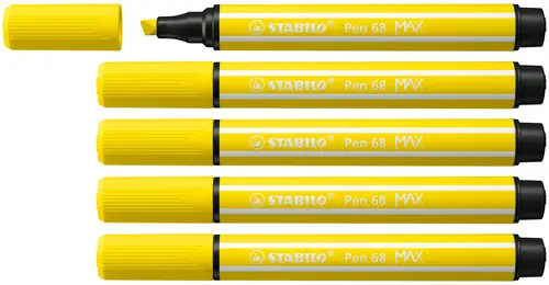Pen 68 MAX rotulador Amarillo 5 pieza(s) - Imagen 1