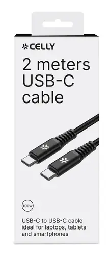 USBCUSBC100WBK cable USB 2 m USB C Negro - Imagen 2