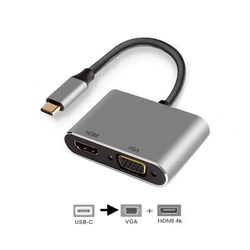 EW9700 Adaptador gráfico USB Negro, Plata - Imagen 2