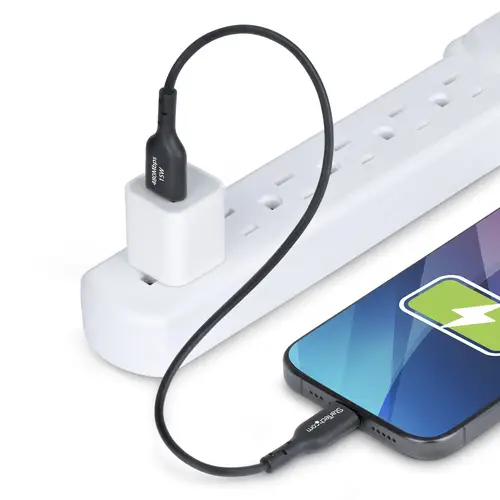 Cable de Carga USB-A a USB-C de 30cm - Cable Cargador USB-A a USB Tipo C - Cable USB 2.0 - 3A - Recubrimiento de TPE - Cable de Sincronización - M/M - Imagen 7
