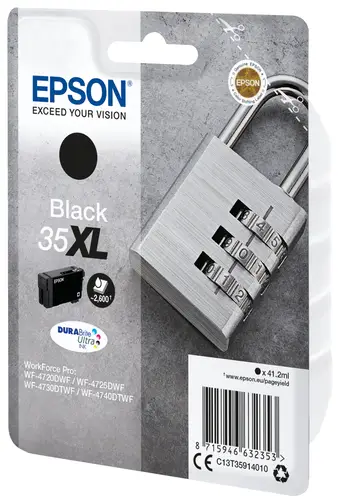 Padlock Singlepack Black 35XL DURABrite Ultra Ink - Imagen 2