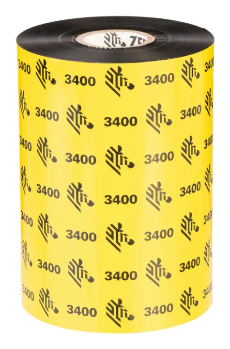 3400 Wax-Resin cinta térmica 450 m Negro