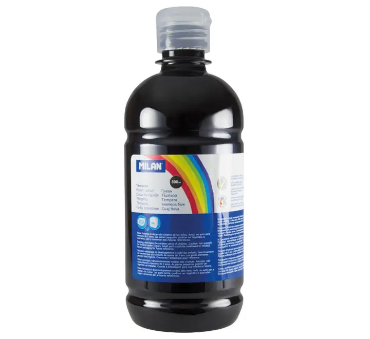 BOTELLA 500ML TEMPERA NEGRO MILAN 03680