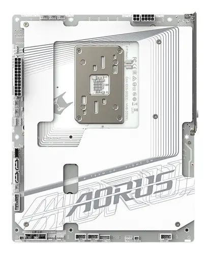 B850 AORUS STEALTH ICE Placa Base  Procesadores AMD Ryzen serie 9000, VRM digital de 14+2+2 fases, hasta 8200 MHz DDR5 (OC), 2 x M.2 PCIe 5.0 + 2 x PCIe 4.0, Wi-Fi 7, LAN 5 GbE, USB 3.2 Gen 2 - Imagen 3