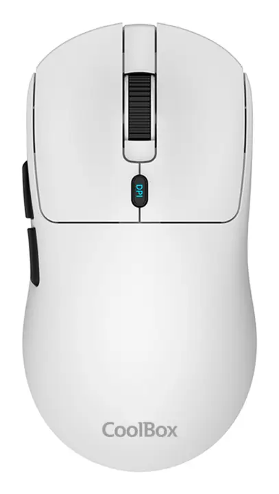 Gaming Ratón W03 Blanco Ultraligero Inalámbrico Recargable RF+BT USB-C 10000Dpi 57grs