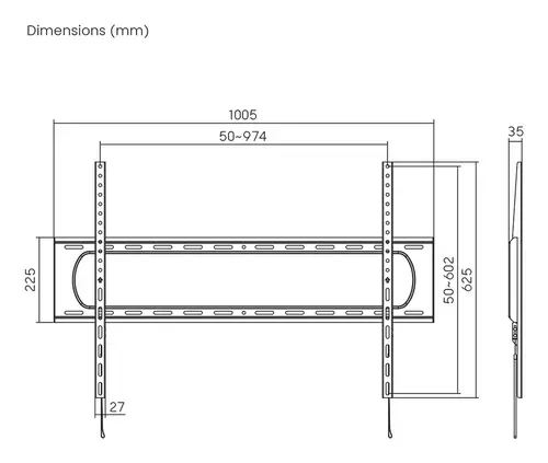 Soporte Eco Delgado Para Monitor/TV 160kg De 60-120, Negro - Imagen 7