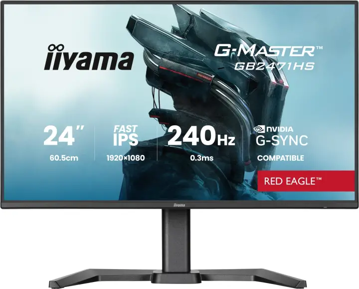 G-MASTER GB2471HS-B1 pantalla para PC 60,5 cm (23.8") 1920 x 1080 Pixeles Full HD Negro