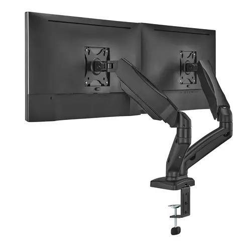 Soporte De Mesa Pro Contrapeso Giratorio E Inclinable Para Monitor/TV 9kg (3 Pivotes, 2 Brazos) De 17-32, Negro - Imagen 3