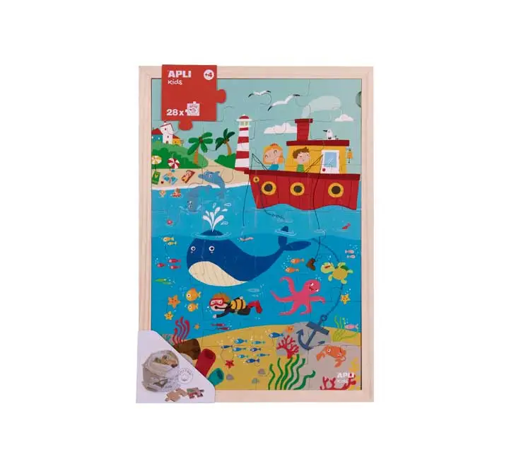 CAJA 28 PZ. PUZZLE APLI NIVELES OCEANO 17199