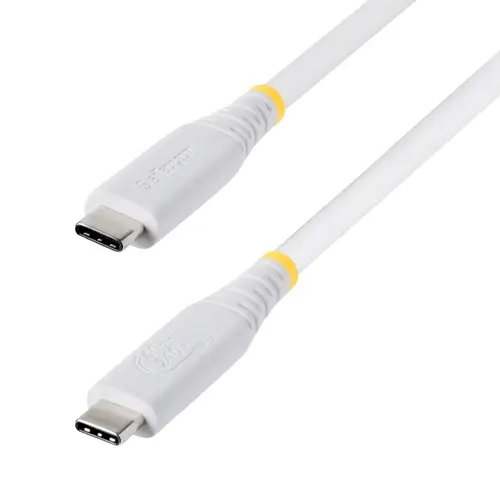 Cable USB4 de 1m USB-C - Cable USB Tipo C - Cable DP 2.1 - DP40 - Certificado USB-IF - Compatible con Thunderbolt 4 40Gbps - 8K60Hz/4K240Hz - PD de 240W - Recubrimiento de TPE - Blanco - Imagen 1