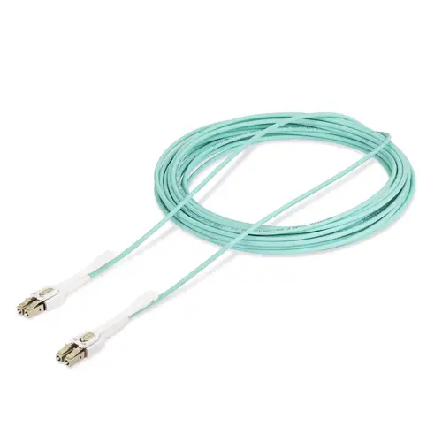 Cable de Fibra Óptica Multimodo LC a LC (UPC) OM4 de 10m - con Pestillos - 50/125µm - Redes de 100G - Resistente a los Dobleces - Low Insertion Loss - LSZH - Imagen 5