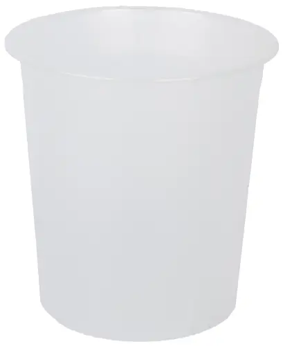 PAPELERA PLASTICO CERRADA TRASL.CRISTAL