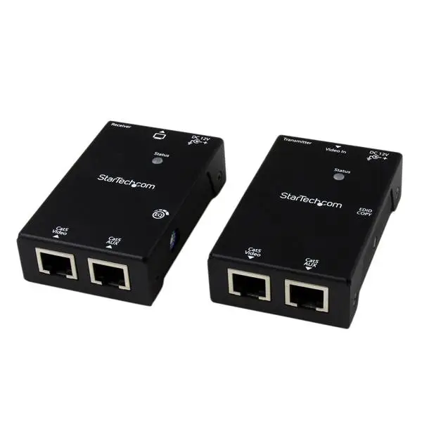 Kit Extensor Vídeo Audio HDMI por Cable UTP Ethernet Cat5 Cat6 RJ45 con Power over Cable - 50m