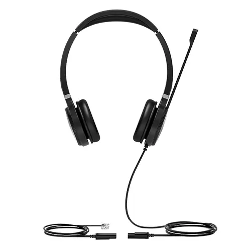 YHS36 Auriculares Alámbrico Diadema Oficina/Centro de llamadas Negro, Plata - Imagen 2