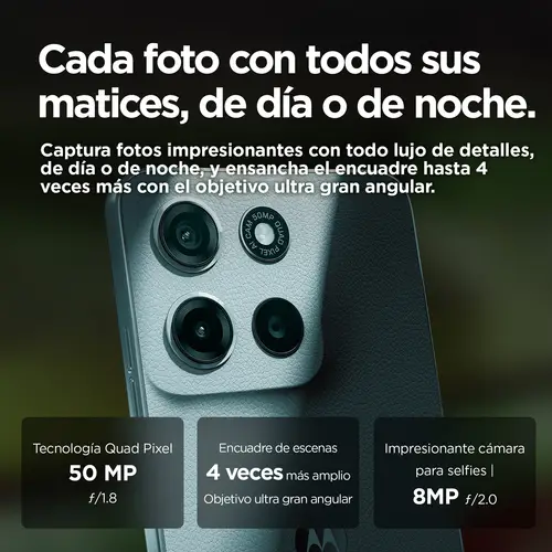 moto g15 17,1 cm (6.72") SIM doble Android 15 4G USB Tipo C 8 GB 512 GB 5200 mAh Azul claro - Imagen 7