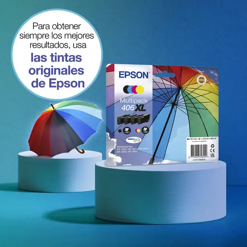 Multipack de tinta 4 colores DURABrite Ultra 406XL Paraguas - Imagen 2