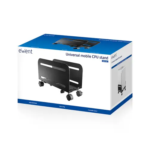 EW1291 soporte de CPU Carro para equipo informático Negro - Imagen 6