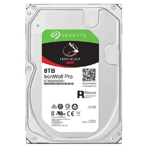 IronWolf Pro ST8000NT001 disco duro interno 8 TB 7200 RPM 256 MB 3.5" Serial ATA III - Imagen 4