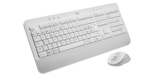 920-011019 teclado Ratón incluido Oficina Bluetooth QWERTY Español Blanco - Imagen 3