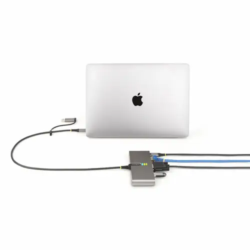 Hub Ladrón USB-C de 2 Puertos USB-A de 5Gbps con Red RJ45 Ethernet Gigabit y Puerto Serie DB9 RS232 FTDI - Concentrador USB - Entrega de Alimentación PD de 100W de Paso - Imagen 7